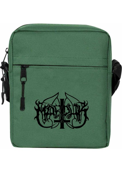 Marduk Logo Omuz Çantası Fermuarlı Yeşil Renk