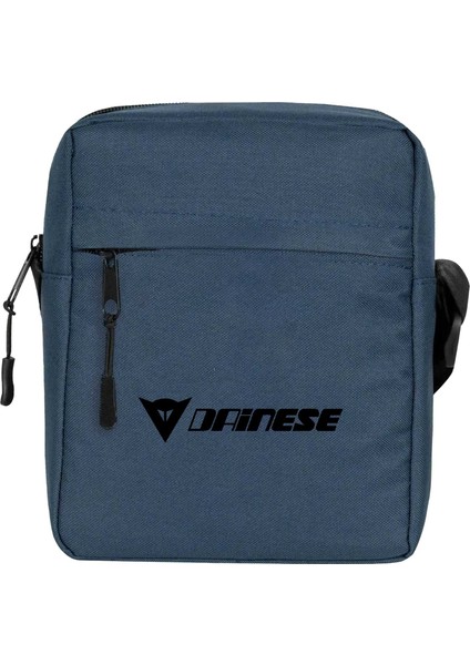 Dainese Logo Omuz Çantası Fermuarlı Lacivert Renk
