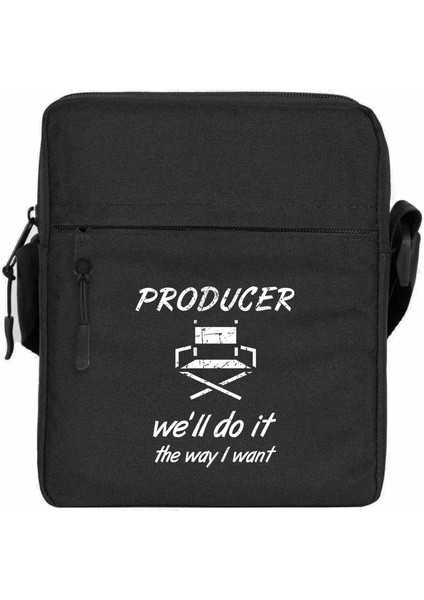 Producer Omuz Çantası Fermuarlı Siyah Renk