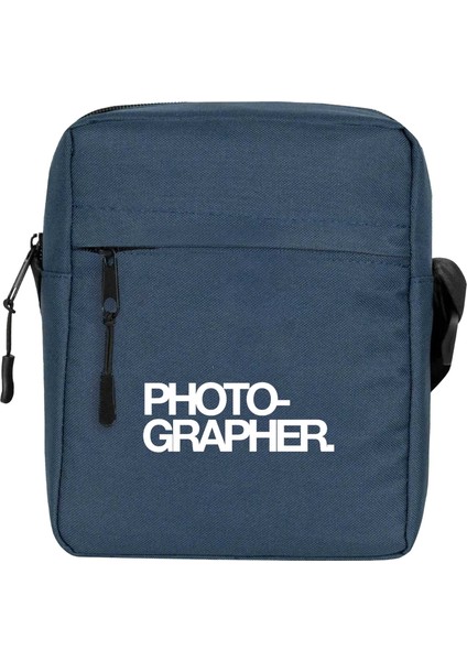 Photohrapher Omuz Çantası Fermuarlı Lacivert Renk