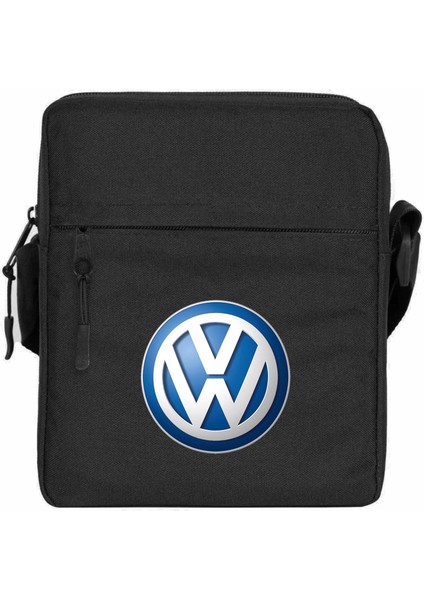 Volkswagen Logo Omuz Çantası Fermuarlı Siyah Renk