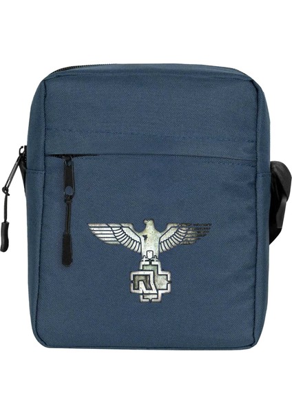 Rammstein Eagle Omuz Çantası Fermuarlı Lacivert Renk