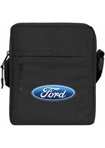 Ford Logo Omuz Çantası Fermuarlı Siyah Renk