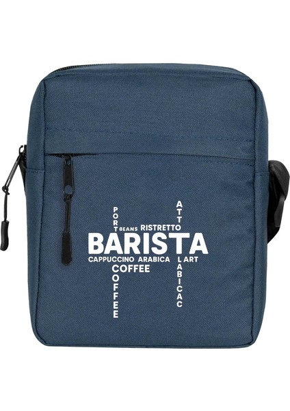 Barista Modern Tasarım Omuz Çantası Fermuarlı Lacivert Renk