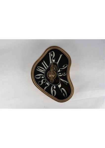 Dali Bronz Çerçeveli Siyah Saat 42X30X8CM