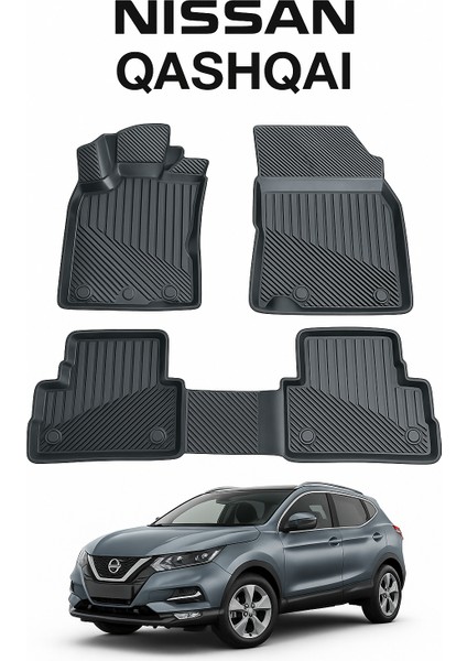Nissan Qashqai 2014-2019 Uyumlu 3D Oto Paspas Premium modelleri