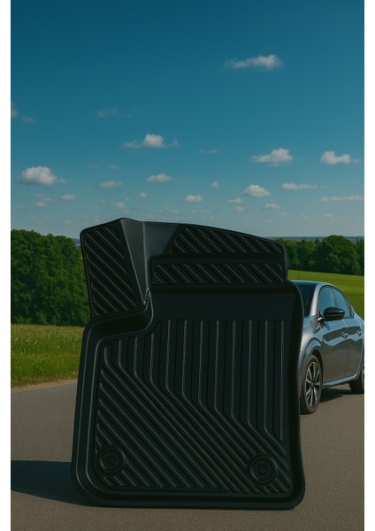 Peugeot 208 Elektrikli Uyumlu 3D Oto Paspas Premium indirimleri