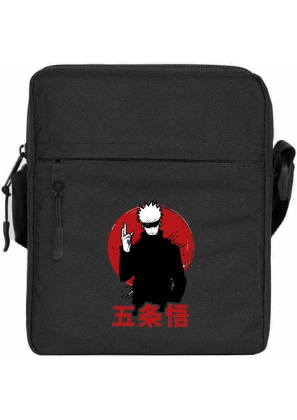 Megumi Jajutsu Kaisen Omuz Çantası Fermuarlı Siyah Renk