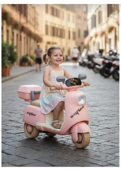 Akülü 3tekerlekli Çocuk Motoru Uzaktan Kumandalı 50KILO Kapasiteli Müzik Çalarlı 3-6yaş fırsatları