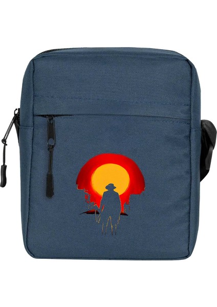 Red Dead Redemption 2 Arthur Morgan Omuz Çantası Fermuarlı Lacivert Renk