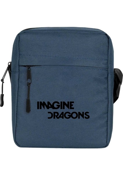 Imagine Dragons Logo Omuz Çantası Fermuarlı Lacivert Renk