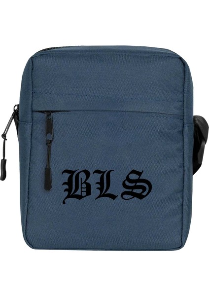 Black Label Society Bls Omuz Çantası Fermuarlı Lacivert Renk