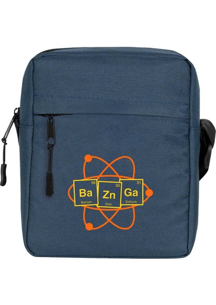 Bazinga Science Omuz Çantası Fermuarlı Lacivert Renk