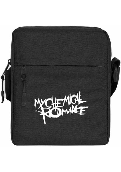 My Chemical Romance Logo Omuz Çantası Fermuarlı Siyah Renk