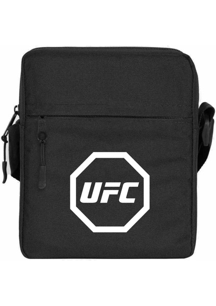 Ufc Logo Omuz Çantası Fermuarlı Siyah Renk