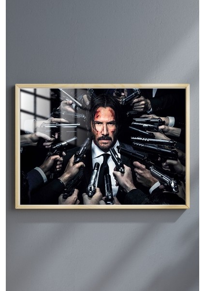 John Wick Çerçeveli Metal Poster Tablo fırsatları