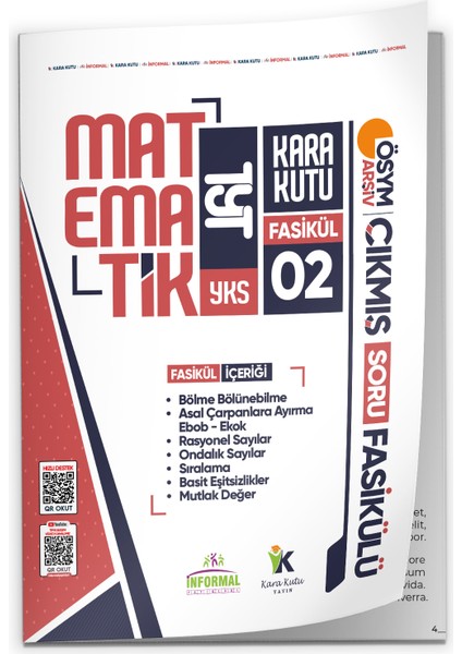 Karakutu Yayınları 2026 TYT Matematik Kara Kutu 2.Fasikül ÖSYM Çıkmış Soru BÖLME BÖLÜNEBİLME MUTLAK DEĞER Modüler Set
