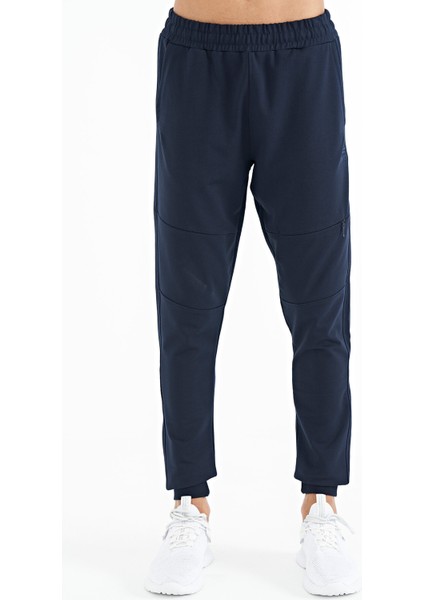 İndigo Gizli Diz Cep Detaylı Standart Kalıp Erkek Joger Eşofman Alt - 84958