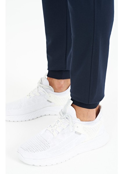 İndigo Gizli Diz Cep Detaylı Standart Kalıp Erkek Joger Eşofman Alt - 84958