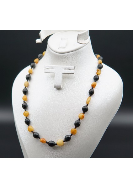 Oltu Taşı ve Kehribar Kadın Kolye SK000143 modelleri