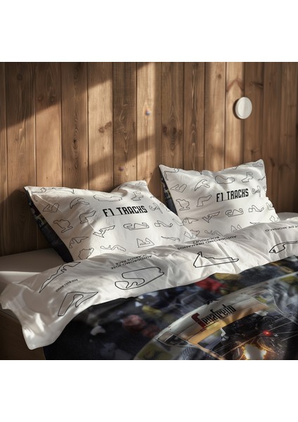 All Tracks White / Rain Man Çift Taraflı Nevresim Takımı - 200 cm x 220 cm modelleri