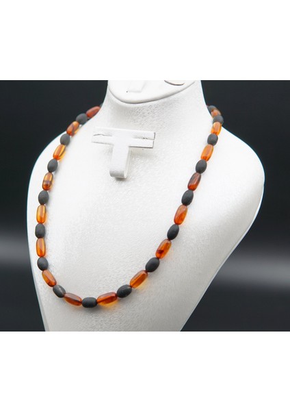 Oltu Taşı ve Kehribar Kolye SK000145 modelleri