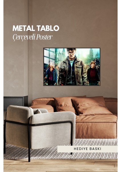Harry Potter Çerçeveli Metal Poster Tablo fırsatları