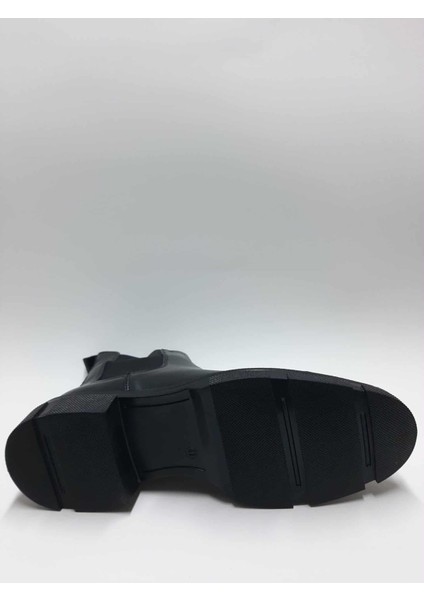 Hakiki Deri Esnek Siyah Bağcıksız Chelsea Model Kışlık Erkek Bot C-7684254RMS fırsatları