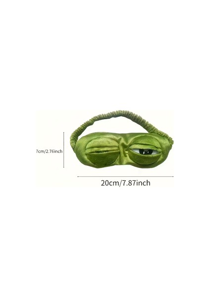 Süper Yumuşak Kurbağa Uyku Maskesi | Rahat Seyahat ve Şekerleme Göz Bandı (1 Adet) fırsatları