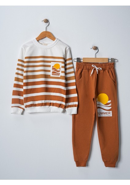 Erkek Çocuk Baskılı Uzun Kollu Alt Üst Takım