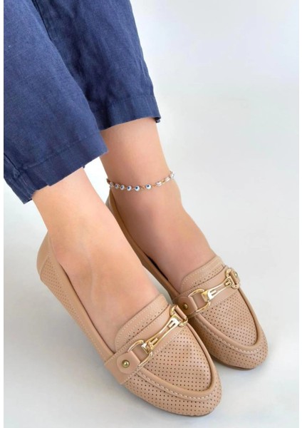 Xmpdby Rain Nude Cilt Babet Ayakkabı (Numara: 40)