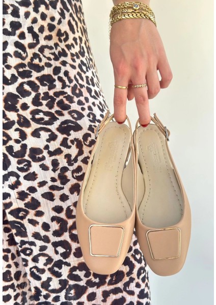 Xmpdby Canka Nude Cilt Babet Ayakkabı (Numara: 39)