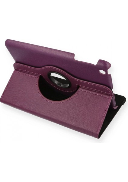 iPad Mini 1 Kılıf 360 Tablet Deri Kılıf - Mürdüm