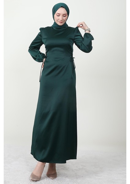 Sahra Tesettür Elbise Zümrüt fırsatları