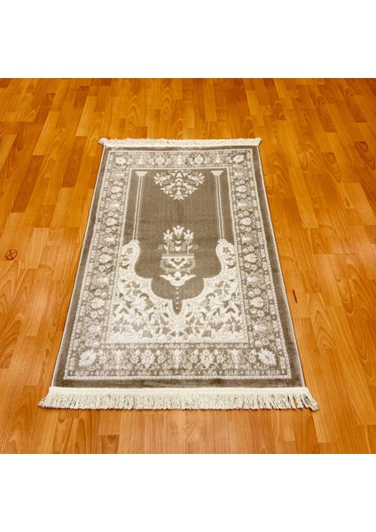 Geleneksel Motifli Yünlü Seccade Gri modelleri