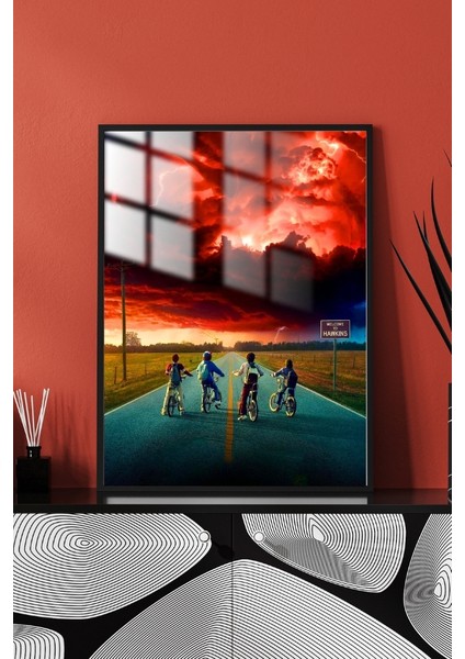Stranger Things Çerçeveli Metal Poster Tablo modelleri