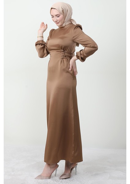 Sahra Tesettür Elbise Karamel fırsatları