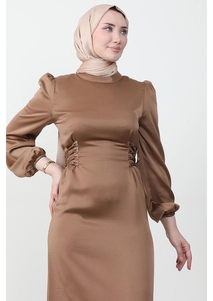 Sahra Tesettür Elbise Karamel indirimleri