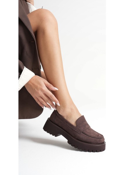 Rion Kadın Günlük Süet Acı Kahve Ayakkabı fırsatları