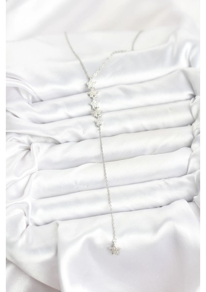 316L Çelik Zincir Gümüş Renk Yıldız Model Y Kolye fiyatları