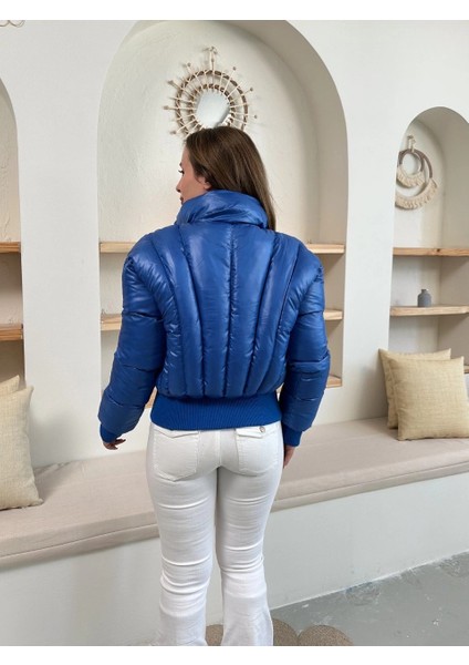 Xmpdby Puffer Kısa Mont Mavi ST25534 (Beden: Xl) fırsatları