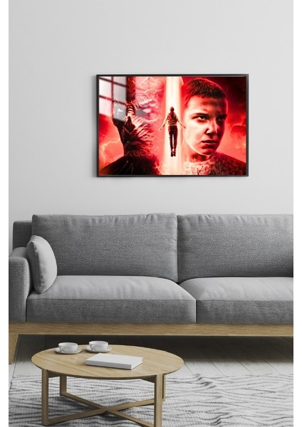 Çerçeveli Stranger Things Metal Poster Tablo