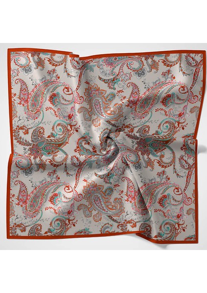 Naturel Eşarp | Ateş Çiçeği