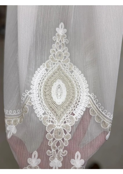 Nivemeshome 3767 Serap Gold 1/2,5 Pileli Bambu Tül Perde fiyatları