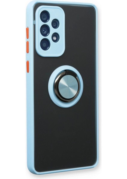 Ieg Samsung Galaxy A73 5g Kılıf Montreal Yüzüklü Silikon Kapak - Buz Mavi fiyatları