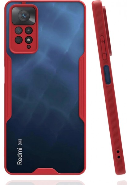 Ieg Xiaomi Redmi Note 11 Pro Kılıf Platin Silikon - Kırmızı