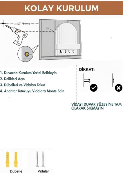Anahtar Askısı Ahşap Duvar Tipi Anahtarlık Raflı Kancalı Dekoratif Yuvarlak Anahtarlık Yuvarlak