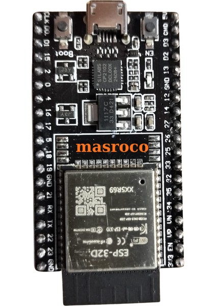 -32D Wi-Fi & Bluetooth Geliştirme Kartı (ESP32 Devkitc-V4/siyah)+Hediye Setli