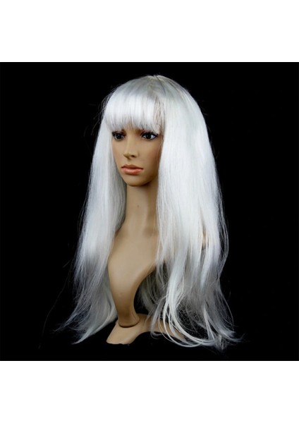 Ieg® Beyaz Renk Peruk Saç