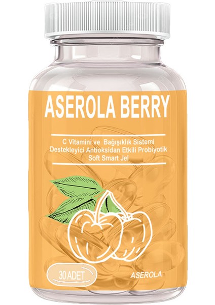 Berry: 1 Adet Aserola Ekstresi Içeren Probiyotik 30LU Soft Jel Kapsüller